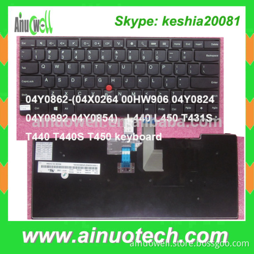 Laptop Parts for Lenovo laptop keyboard L440 L450 T431S T440 T440S T450 X240 G570 G580 T410 T420 X230 notebook internal keyboard